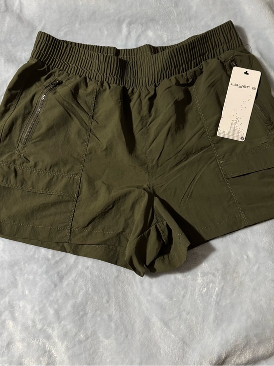 Layer 8 Pants - Layer 8 Women's Olive Utility Athletic Shorts